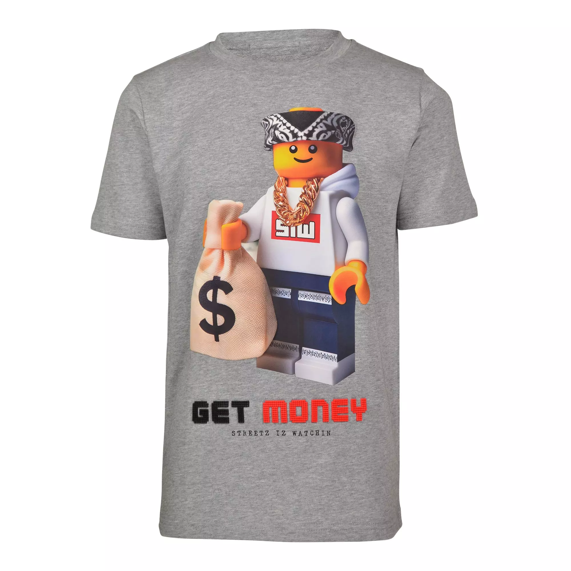 Big Boys' Streetz Lego Graphic Tee - Grey | Hibbett